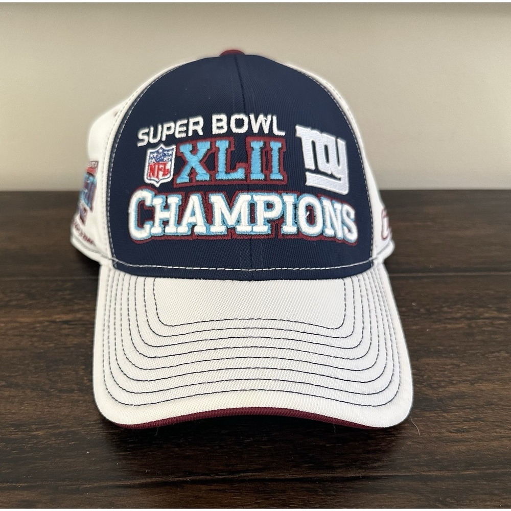 New York Giants NY Super Bowl XLII Champions Reebok NFL Sideline Cap Hat 2008